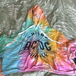 AC/DC Multicolor Tie-Dye Hoodie